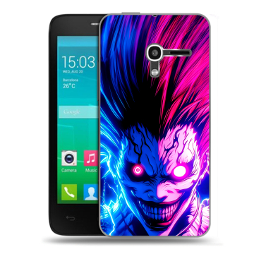 Пластиковый чехол на Alcatel One Touch Pop D3 с принтом Death note Тетрадь смерти