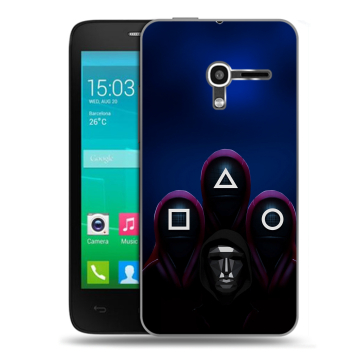 Пластиковый чехол на Alcatel One Touch Pop D3 с принтом Игра Кальмара