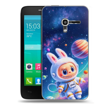 Пластиковый чехол на Alcatel One Touch Pop D3 с принтом Labubu Лабубу Пластиковый чехол на Alcatel One Touch Pop D3 с принтом Labubu Лабубу