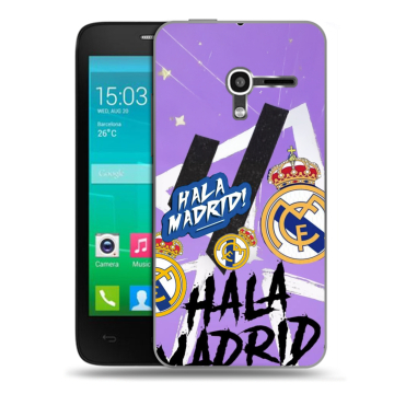Пластиковый чехол на Alcatel One Touch Pop D3 с принтом Real Madrid Реал Мадрид