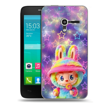 Пластиковый чехол на Alcatel One Touch Pop D3 с принтом Labubu Лабубу