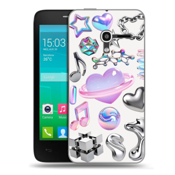 Пластиковый чехол на Alcatel One Touch Pop D3 с принтом Y2K Пластиковый чехол на Alcatel One Touch Pop D3 с принтом Y2K