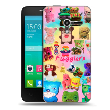 Пластиковый чехол на Alcatel One Touch Pop D3 с принтом Флагер Fuggler