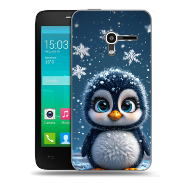 Пластиковый чехол на Alcatel One Touch Pop D3 с принтом Новый год