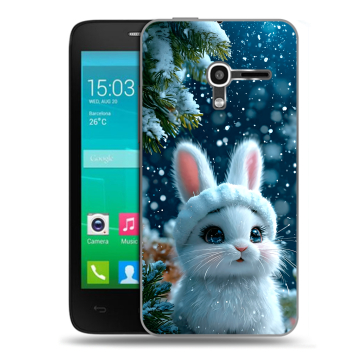 Пластиковый чехол на Alcatel One Touch Pop D3 с принтом Новый год