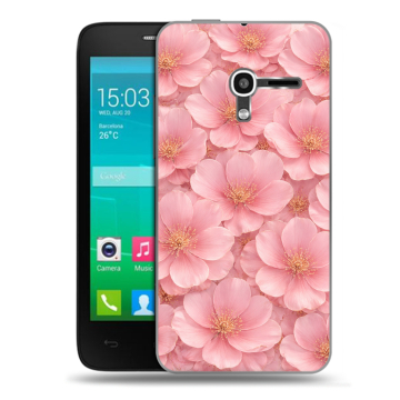 Пластиковый чехол на Alcatel One Touch Pop D3 с принтом женский