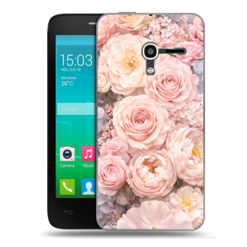 Пластиковый чехол на Alcatel One Touch Pop D3 с принтом женский Пластиковый чехол на Alcatel One Touch Pop D3 с принтом женский