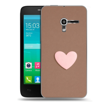Пластиковый чехол на Alcatel One Touch Pop D3 с принтом женский