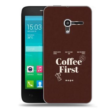 Пластиковый чехол на Alcatel One Touch Pop D3 с принтом женский Пластиковый чехол на Alcatel One Touch Pop D3 с принтом женский