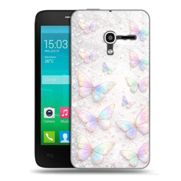 Пластиковый чехол на Alcatel One Touch Pop D3 с принтом женский Пластиковый чехол на Alcatel One Touch Pop D3 с принтом женский