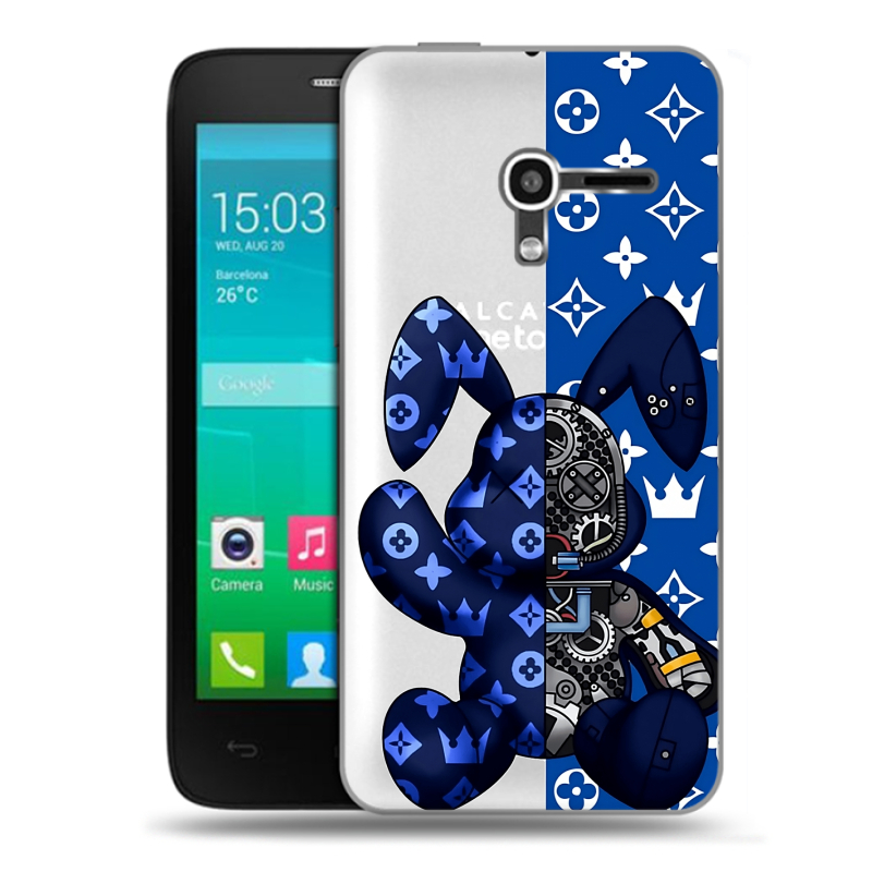 Пластиковый чехол на Alcatel One Touch Pop D3 с принтом Луи робот Пластиковый чехол на Alcatel One Touch Pop D3 с принтом Луи робот