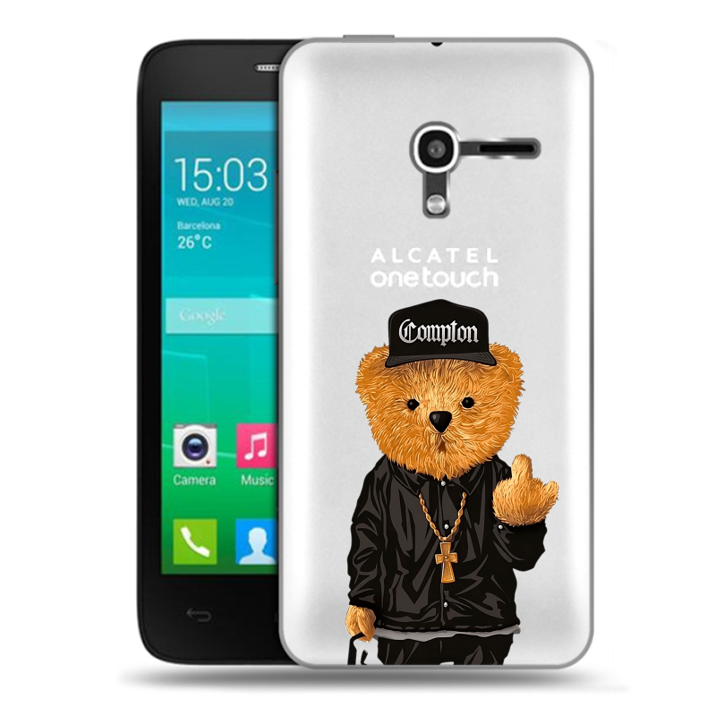 Пластиковый чехол на Alcatel One Touch Pop D3 с принтом Плюшевый медведь Пластиковый чехол на Alcatel One Touch Pop D3 с принтом Плюшевый медведь
