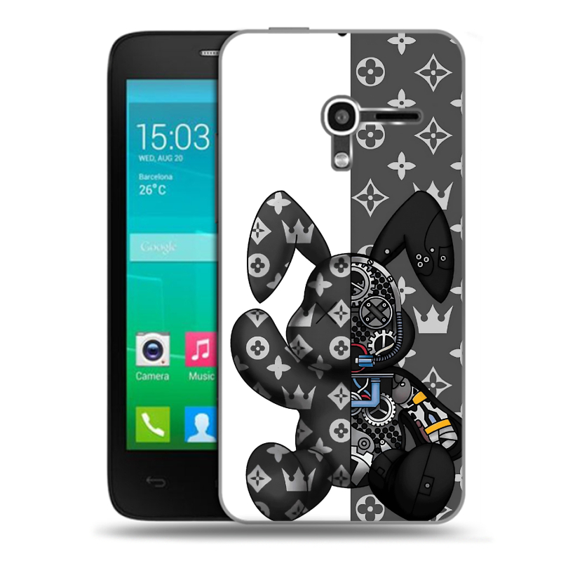 Пластиковый чехол на Alcatel One Touch Pop D3 с принтом Луи робот Пластиковый чехол на Alcatel One Touch Pop D3 с принтом Луи робот
