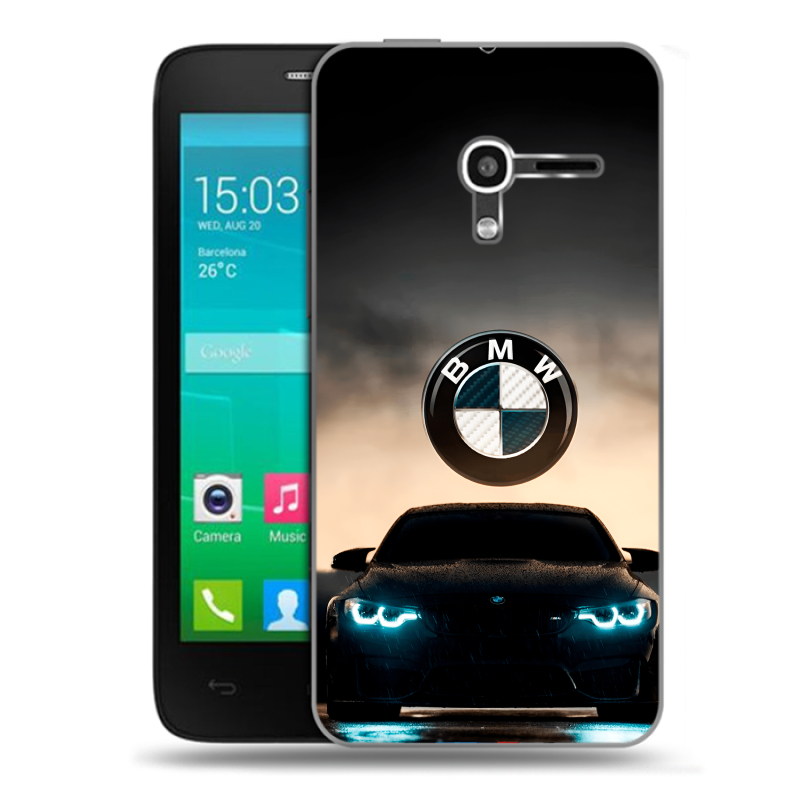 Пластиковый чехол на Alcatel One Touch Pop D3 с принтом БМВ BMW Пластиковый чехол на Alcatel One Touch Pop D3 с принтом БМВ BMW