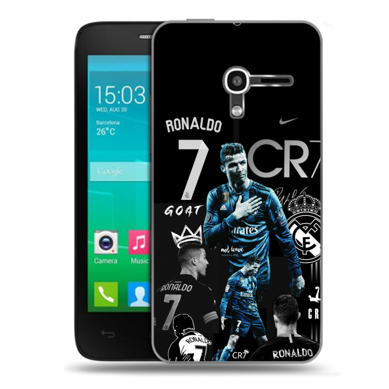 Пластиковый чехол на Alcatel One Touch Pop D3 с принтом Реал Роналдо Пластиковый чехол на Alcatel One Touch Pop D3 с принтом Реал Роналдо