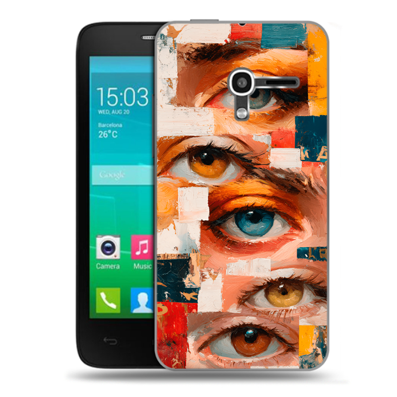 Пластиковый чехол на Alcatel One Touch Pop D3 с принтом Модный принт Пластиковый чехол на Alcatel One Touch Pop D3 с принтом Модный принт