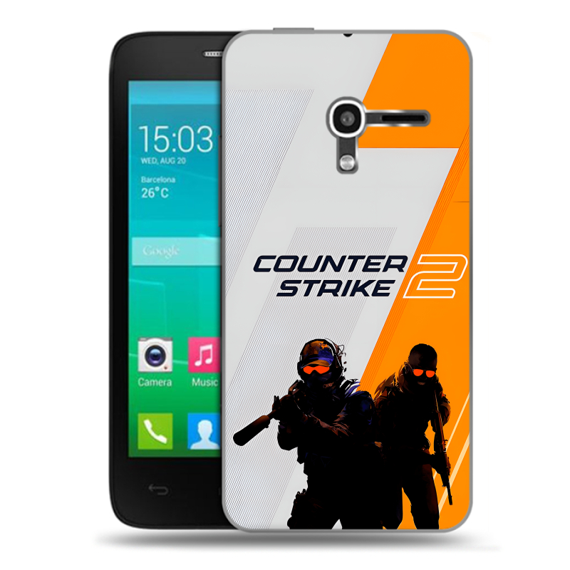 Пластиковый чехол на Alcatel One Touch Pop D3 с принтом Counter Strike Пластиковый чехол на Alcatel One Touch Pop D3 с принтом Counter Strike
