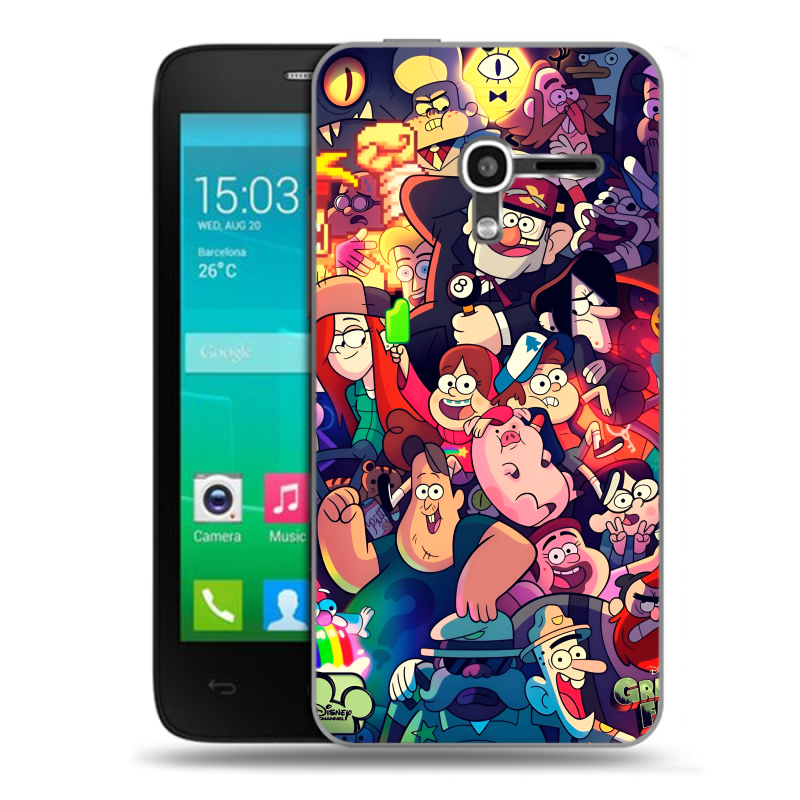 Пластиковый чехол на Alcatel One Touch Pop D3 с принтом Gravity Falls Гравити Фолз Пластиковый чехол на Alcatel One Touch Pop D3 с принтом Gravity Falls Гравити Фолз