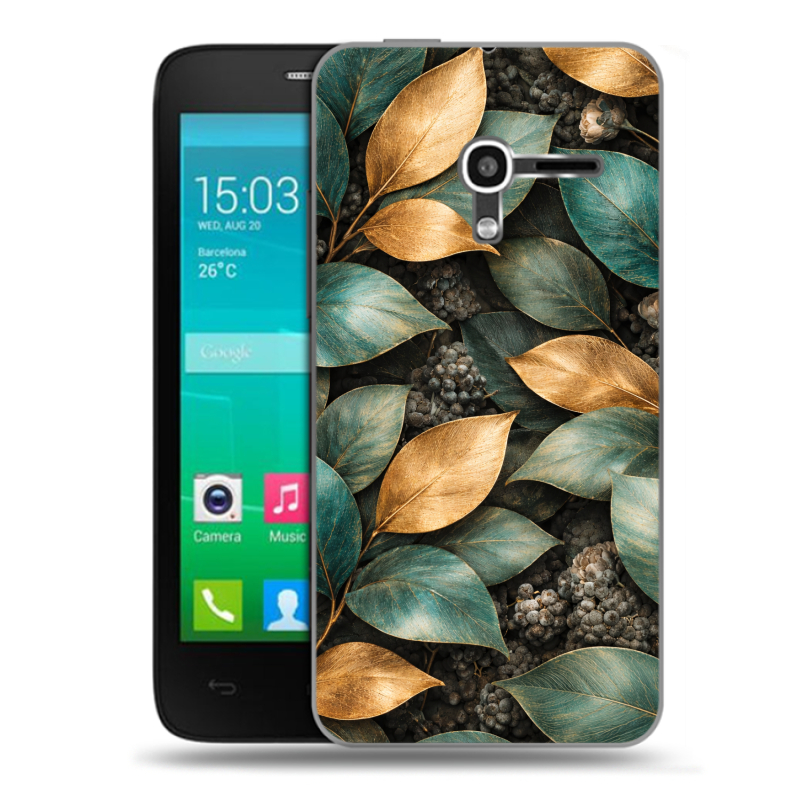 Пластиковый чехол на Alcatel One Touch Pop D3 с принтом женский Пластиковый чехол на Alcatel One Touch Pop D3 с принтом женский