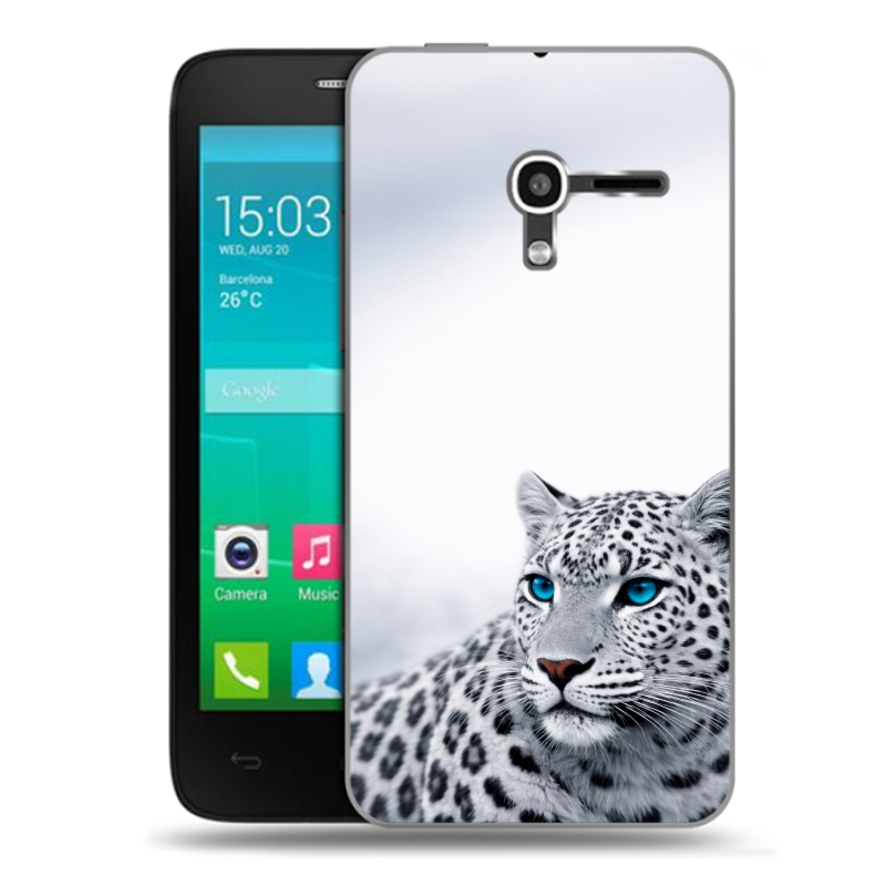 Пластиковый чехол на Alcatel One Touch Pop D3 с принтом женский Пластиковый чехол на Alcatel One Touch Pop D3 с принтом женский