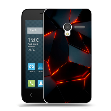Пластиковый чехол на Alcatel One Touch Pixi 3 (4.5) с принтом Яркие абстракции Пластиковый чехол на Alcatel One Touch Pixi 3 (4.5) с принтом Яркие абстракции