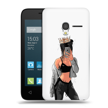 Пластиковый чехол на Alcatel One Touch Pixi 3 (4.5) с принтом Женские принты Пластиковый чехол на Alcatel One Touch Pixi 3 (4.5) с принтом Женские принты