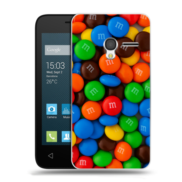 Пластиковый чехол на Alcatel One Touch Pixi 3 (4.5) с принтом Конфеты Пластиковый чехол на Alcatel One Touch Pixi 3 (4.5) с принтом Конфеты