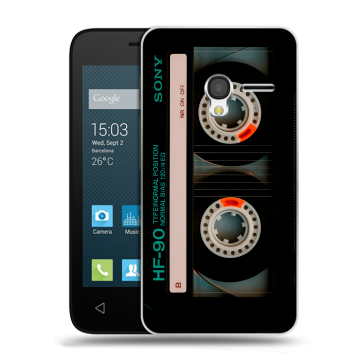 Пластиковый чехол на Alcatel One Touch Pixi 3 (4.5) с принтом Кассета Пластиковый чехол на Alcatel One Touch Pixi 3 (4.5) с принтом Кассета