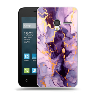 Пластиковый чехол на Alcatel One Touch Pixi 3 (4.5) с принтом Мрамор Пластиковый чехол на Alcatel One Touch Pixi 3 (4.5) с принтом Мрамор