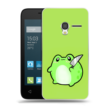 Пластиковый чехол на Alcatel One Touch Pixi 3 (4.5) с принтом Лягушенок Пластиковый чехол на Alcatel One Touch Pixi 3 (4.5) с принтом Лягушенок
