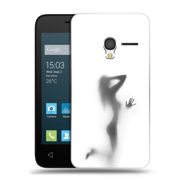 Пластиковый чехол на Alcatel One Touch Pixi 3 (4.5) с принтом Силуэт Пластиковый чехол на Alcatel One Touch Pixi 3 (4.5) с принтом Силуэт