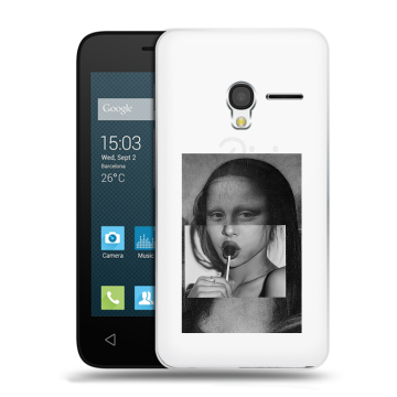 Пластиковый чехол на Alcatel One Touch Pixi 3 (4.5) с принтом Мона Лиза Пластиковый чехол на Alcatel One Touch Pixi 3 (4.5) с принтом Мона Лиза