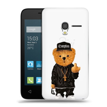 Пластиковый чехол на Alcatel One Touch Pixi 3 (4.5) с принтом Плюшевый медведь Пластиковый чехол на Alcatel One Touch Pixi 3 (4.5) с принтом Плюшевый медведь