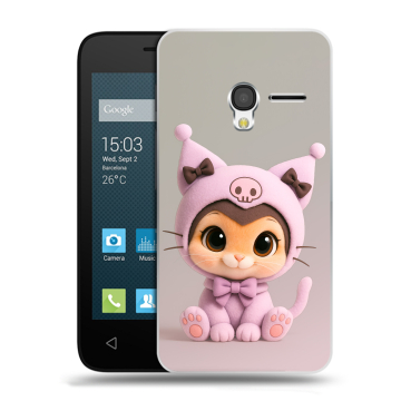 Пластиковый чехол на Alcatel One Touch Pixi 3 (4.5) с принтом Куроми Kuromi Пластиковый чехол на Alcatel One Touch Pixi 3 (4.5) с принтом Куроми Kuromi