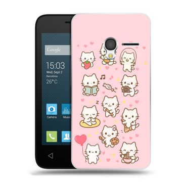 Пластиковый чехол на Alcatel One Touch Pixi 3 (4.5) с принтом Hello Kitty Хелоу Кити Пластиковый чехол на Alcatel One Touch Pixi 3 (4.5) с принтом Hello Kitty Хелоу Кити