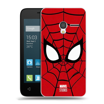 Пластиковый чехол на Alcatel One Touch Pixi 3 (4.5) с принтом человек паук spiderman