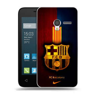 Пластиковый чехол на Alcatel One Touch Pixi 3 (4.5) с принтом Барселона Barcelona Пластиковый чехол на Alcatel One Touch Pixi 3 (4.5) с принтом Барселона Barcelona
