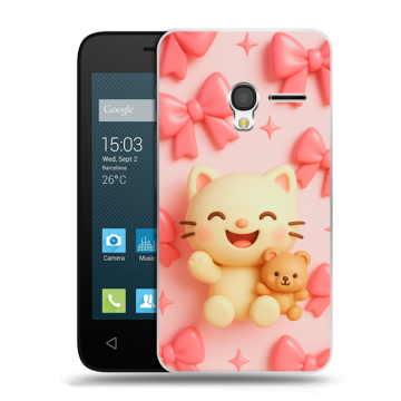 Пластиковый чехол на Alcatel One Touch Pixi 3 (4.5) с принтом для девочек