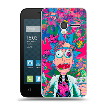 Пластиковый чехол на Alcatel One Touch Pixi 3 (4.5) с принтом Рик и Морти Rick Morty Пластиковый чехол на Alcatel One Touch Pixi 3 (4.5) с принтом Рик и Морти Rick Morty