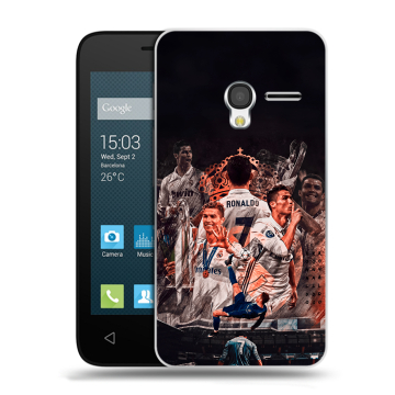 Пластиковый чехол на Alcatel One Touch Pixi 3 (4.5) с принтом Реал Роналдо Real Ronaldo Пластиковый чехол на Alcatel One Touch Pixi 3 (4.5) с принтом Реал Роналдо Real Ronaldo