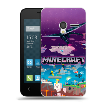 Пластиковый чехол на Alcatel One Touch Pixi 3 (4.5) с принтом Майнкрафт Minecraft Пластиковый чехол на Alcatel One Touch Pixi 3 (4.5) с принтом Майнкрафт Minecraft