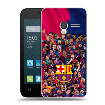 Пластиковый чехол на Alcatel One Touch Pixi 3 (4.5) с принтом Барселона Barcelona Пластиковый чехол на Alcatel One Touch Pixi 3 (4.5) с принтом Барселона Barcelona