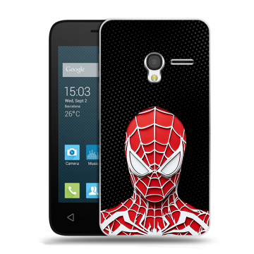 Пластиковый чехол на Alcatel One Touch Pixi 3 (4.5) с принтом человек паук spiderman