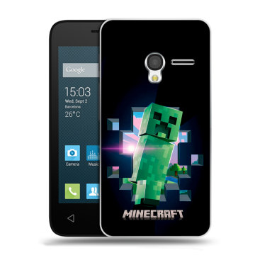 Пластиковый чехол на Alcatel One Touch Pixi 3 (4.5) с принтом Майнкрафт Minecraft Пластиковый чехол на Alcatel One Touch Pixi 3 (4.5) с принтом Майнкрафт Minecraft
