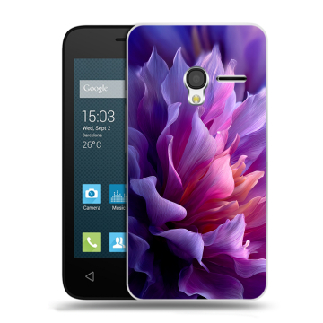 Пластиковый чехол на Alcatel One Touch Pixi 3 (4.5) с принтом женский цветы Пластиковый чехол на Alcatel One Touch Pixi 3 (4.5) с принтом женский цветы