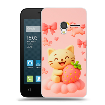 Пластиковый чехол на Alcatel One Touch Pixi 3 (4.5) с принтом для девочек Пластиковый чехол на Alcatel One Touch Pixi 3 (4.5) с принтом для девочек