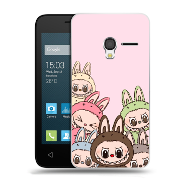 Пластиковый чехол на Alcatel One Touch Pixi 3 (4.5) с принтом Лабубу