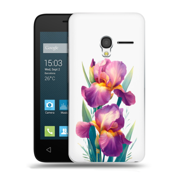 Пластиковый чехол на Alcatel One Touch Pixi 3 (4.5) с принтом Цветы орхидеи