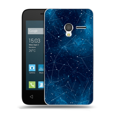 Пластиковый чехол на Alcatel One Touch Pixi 3 (4.5) с принтом Космос звезды