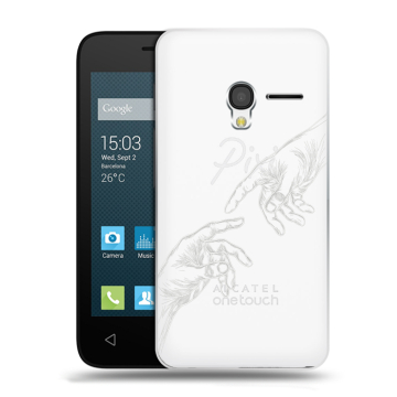 Пластиковый чехол на Alcatel One Touch Pixi 3 (4.5) с принтом Сотворение мира